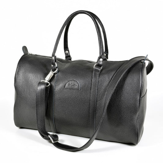 Leather Travel Bag 20L - Black