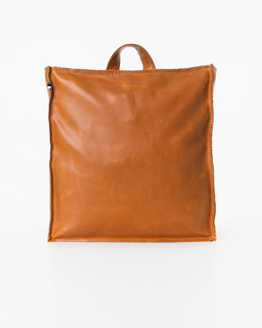 Folk 2 Leather Backpack - Caramel